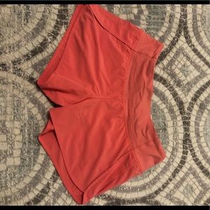 Pink Lululemon Speed Up Shorts